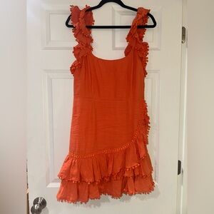 selfie Leslie, orange mini dress
size XL